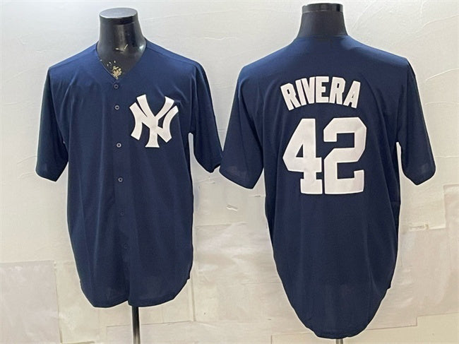 New York Yankees #42 Mariano Rivera Navy JEROMEN Limited Stitched Jersey