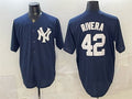 New York Yankees #42 Mariano Rivera Navy JEROMEN Limited Stitched Jersey