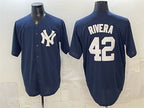 New York Yankees #42 Mariano Rivera Navy JEROMEN Limited Stitched Jersey
