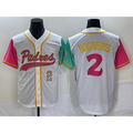 San Diego Padres #2 Xander Bogaerts White JEROMEN Number NEW 2023 City Connect Cool Base Stitched Jersey