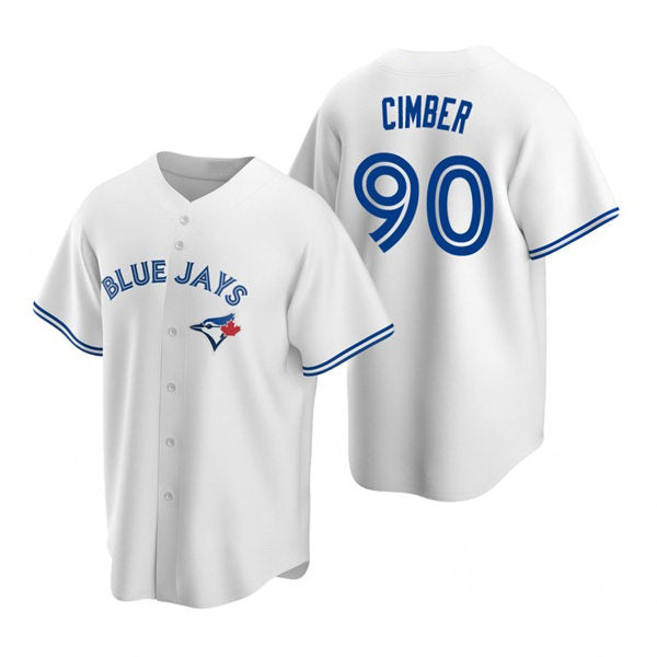 Toronto Blue Jays #90 Adam Cimber White JEROMEN Home Cool Base Jersey