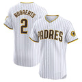 San Diego Padres #2 Xander Bogaerts White JEROMEN Home Elite Jersey