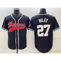 Atlanta Braves #27 Austin Riley Black JEROMEN Cool Base Stitched Jersey