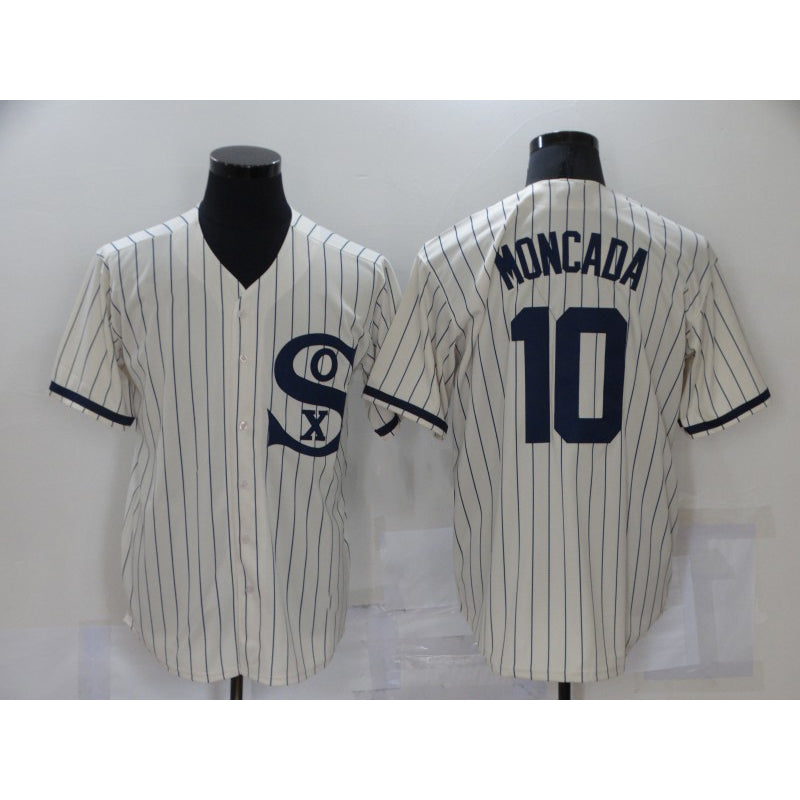 Chicago White Sox #10 Yoan Moncada 2021 Cream JEROMEN Field of Dreams Name Cool Base Stitched Jersey