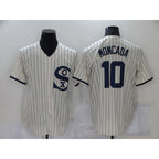 Chicago White Sox #10 Yoan Moncada 2021 Cream JEROMEN Field of Dreams Name Cool Base Stitched Jersey