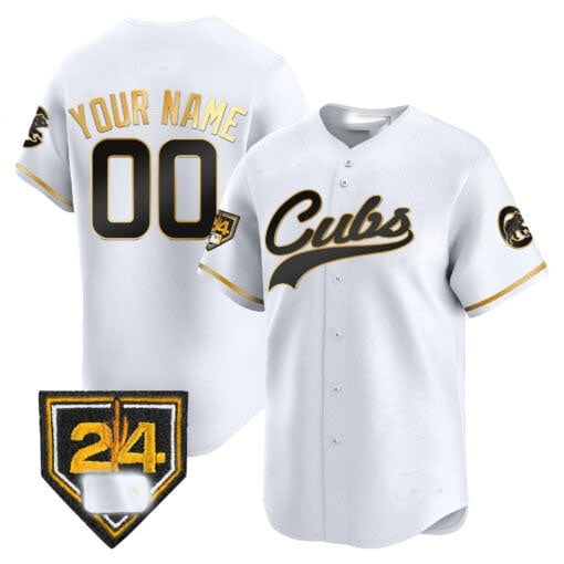 Custom Chicago Cubs 2024 Spring Training Patch Vapor Premier Limited Jersey ¨C White JEROMEN