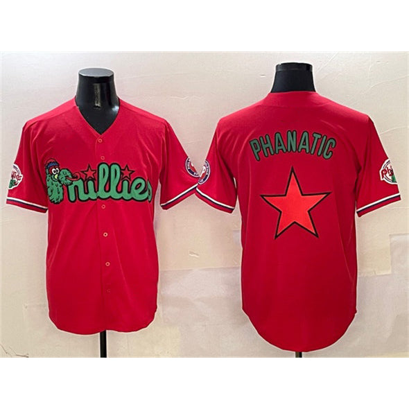 Philadelphia Phillies Red JEROMEN Phanatic Limited Stitched Jersey