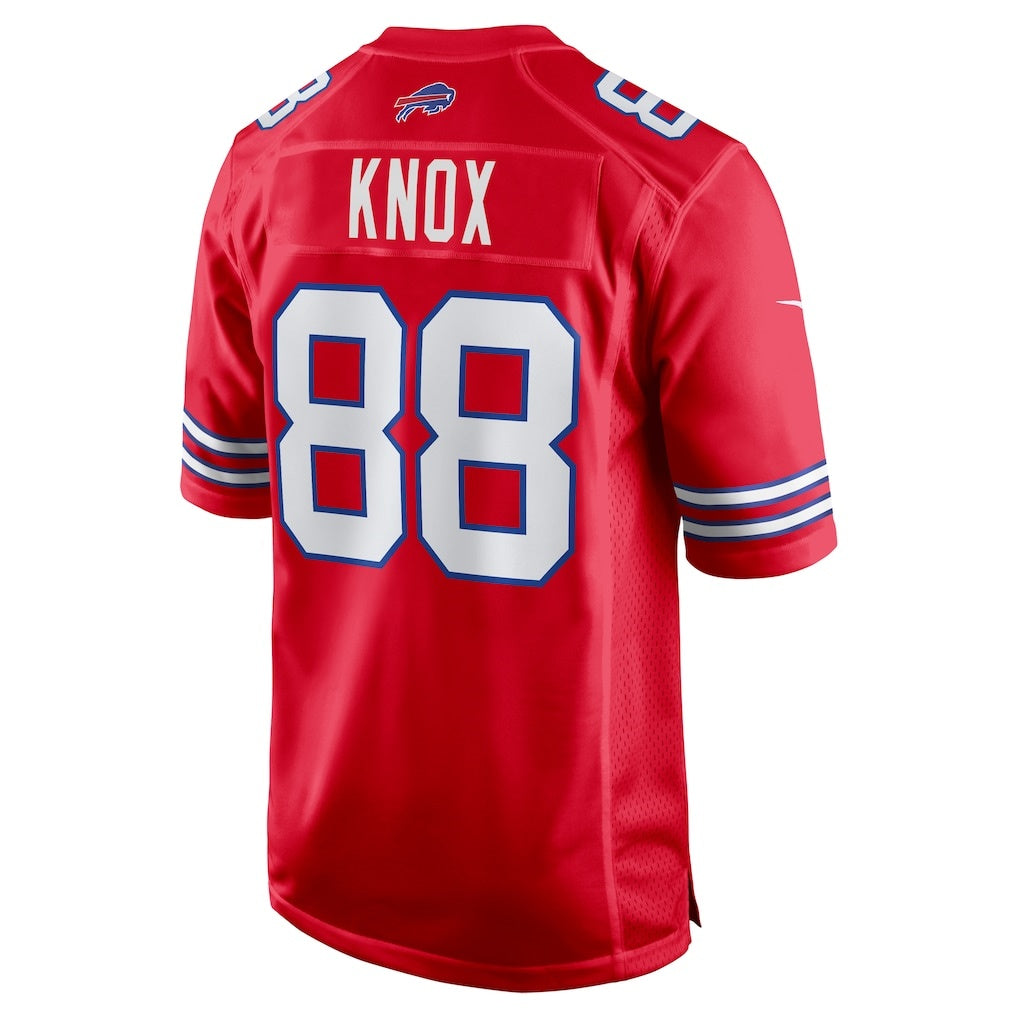 B.Bills #88 Dawson Knox Red JEROMEN Alternate Game Jersey