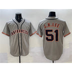 San Francisco Giants #51 Jung Hoo Lee Gray JEROMEN Cool Base Stitched Jersey 2