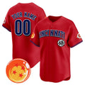 Custom Cincinnati Reds x Dragon Ball Red JEROMEN Vapor Premier Limited Jersey - All Stitched