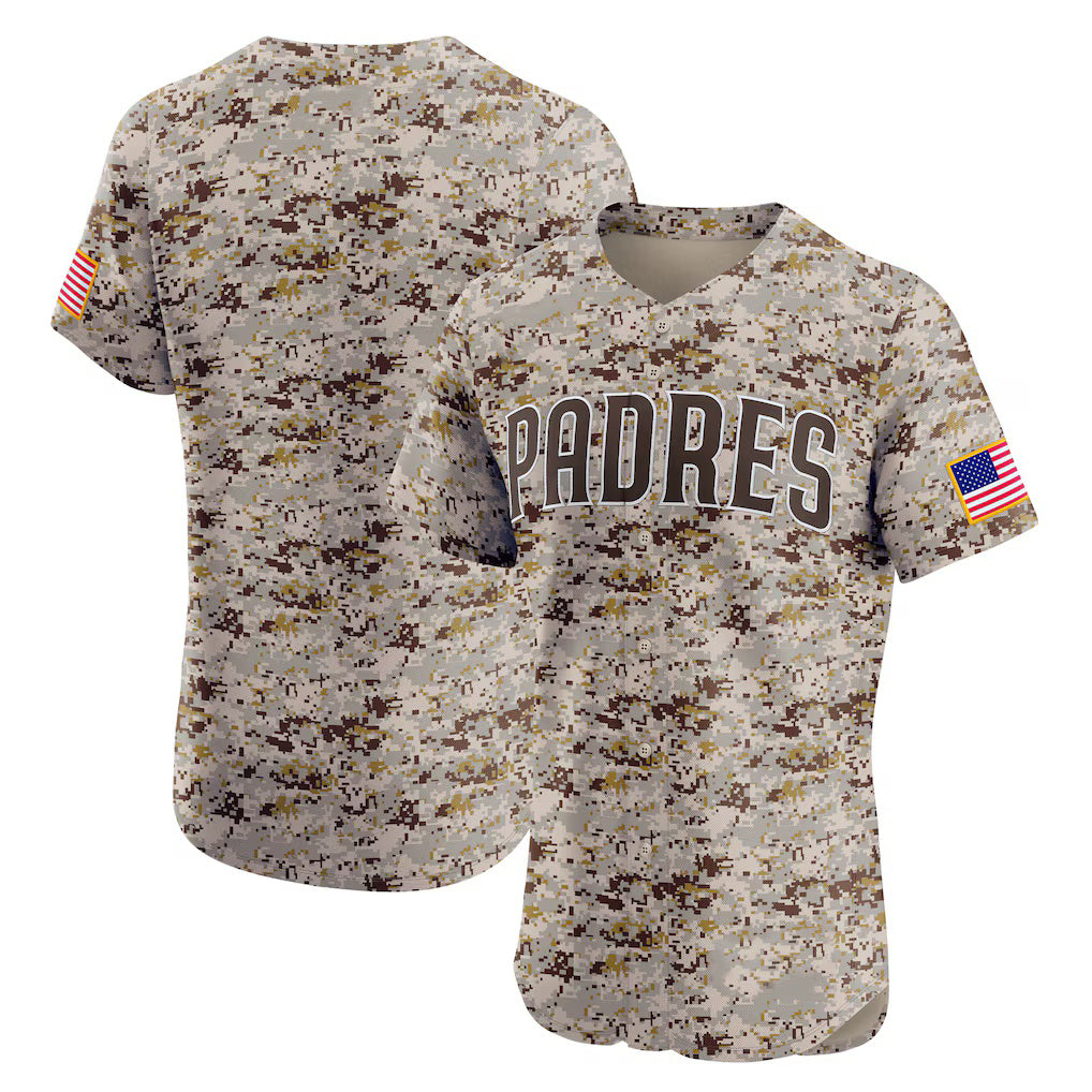San Diego Padres Camo JEROMEN Alternate Vapor Premier Elite Patch Jersey