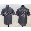 New York Mets #4 Francisco Alvarez Gray JEROMEN 2024 City Connect Cool Base Stitched Jersey