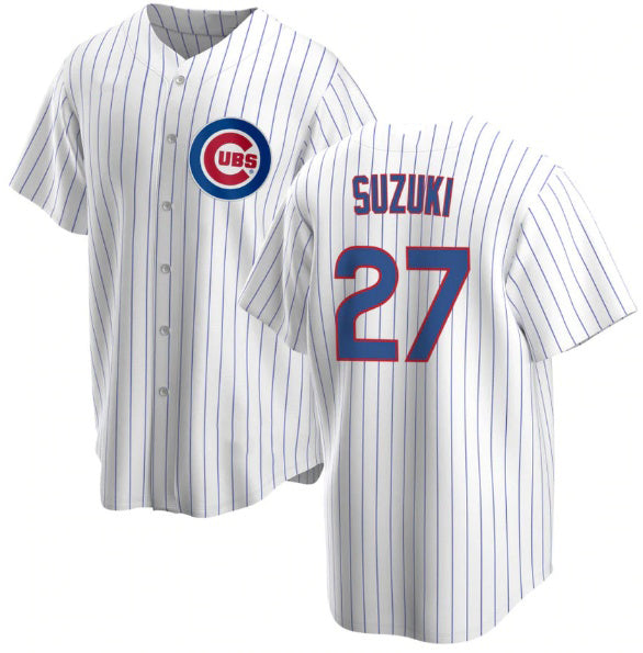 Chicago Cubs #27 Seiya Suzuki White JEROMEN Cool Base Stitched Jersey