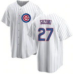 Chicago Cubs #27 Seiya Suzuki White JEROMEN Cool Base Stitched Jersey