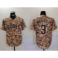 San Diego Padres #3 Jackson Merrill Camo JEROMEN Cool Base Stitched Jersey