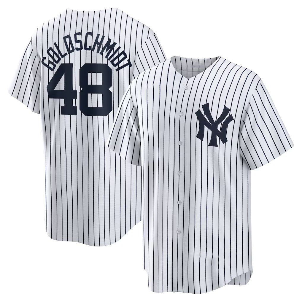 New York Yankees #48 Paul Goldschmidt White JEROMEN Home Replica Jersey