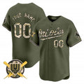 Custom Baltimore Orioles Armed Forces Day Vapor Premier Limited Jersey ¨C All Stitched-Green JEROMEN