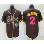 San Diego Padres #2 Xander Bogaerts Brown JEROMEN NEW 2023 City Connect Cool Base Stitched Jersey 2