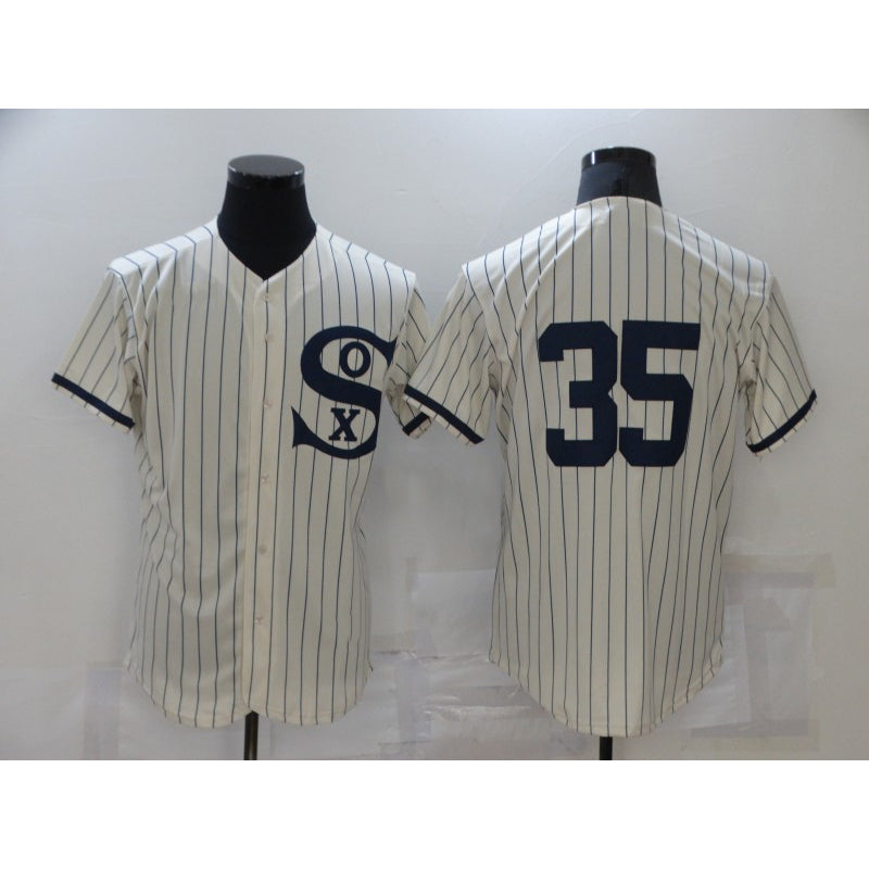 Chicago White Sox #35 Frank Thomas 2021 Cream Navy JEROMEN Field of Dreams Flex Base Stitched Jersey
