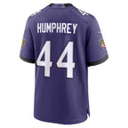 B.Ravens #44 Marlon Humphrey Purple JEROMEN Team Game Jersey