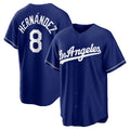 Los Angeles Dodgers #8 Enrique Hern¨¢ndez Royal JEROMEN Alternate Replica Jersey