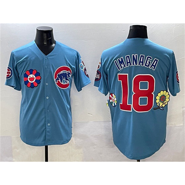 Chicago Cubs #18 Sh¨­ta Imanaga Blue JEROMEN 2025 Tokyo Series 2nd Alternate Limited Stitched Jersey