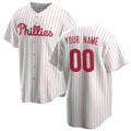 Custom Philadelphia Phillies White JEROMEN Home Replica Jersey