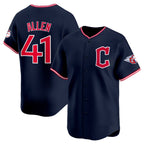 Cleveland Guardians #41 Carlos Santana Navy JEROMEN 2025 Alternate Limited Stitched Jersey