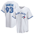 Toronto Blue Jays #93 Yimi Garcia White JEROMEN Home Replica Player Jersey