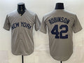 New York Yankees #42 Jackie Robinson Grey JEROMEN Stitched Jersey