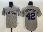 New York Yankees #42 Jackie Robinson Grey JEROMEN Stitched Jersey
