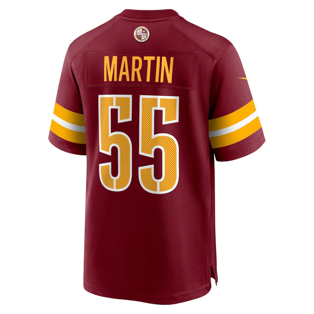 W.Commanders #55 Jacob Martin Burgundy JEROMEN Team Game Jersey