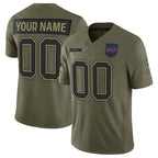 Custom B.Bills Active Player Olive JEROMEN 2025 Salute to Service Limited Stitched Jersey