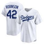 Los Angeles Dodgers #42 Jackie Robinson White JEROMEN Throwback Cooperstown Collection Limited Jersey