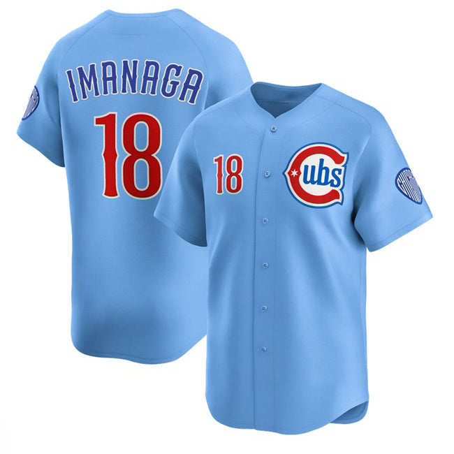 Chicago Cubs #18 Sh¨­ta Imanaga Blue JEROMEN 2024-25 2nd Alternate Limited Stitched Jersey