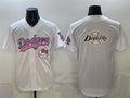 Los Angeles Dodgers Team Big Logo White JEROMEN Hello Kitty Night Stitched Jersey