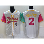 San Diego Padres #2 Xander Bogaerts White JEROMEN NEW 2023 City Connect Cool Base Stitched Jersey 4
