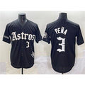 Houston Astros #3 Jeremy Pena Black JEROMEN Gothic 'Houston Born Barrio Raised' Limited Stitched Jersey
