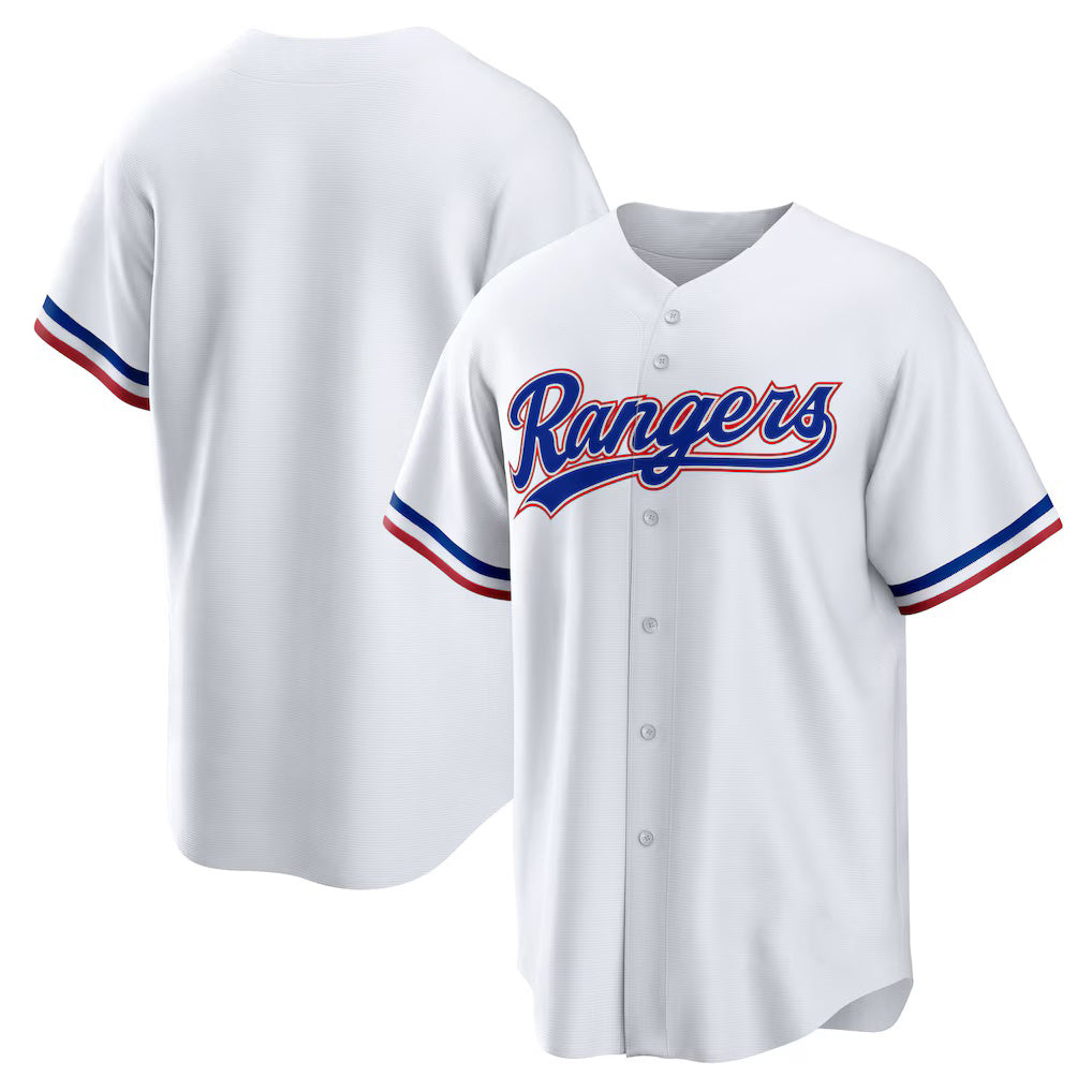 Texas Rangers White JEROMEN Home Replica Team Jersey
