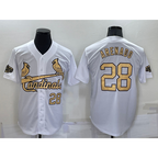 St. Louis Cardinals #28 Nolan Arenado Number White JEROMEN 2022 All Star Stitched Cool Base Jersey