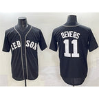Boston Red Sox #11 Rafael Devers Black JEROMEN Lights Out Limited Stitched Jersey