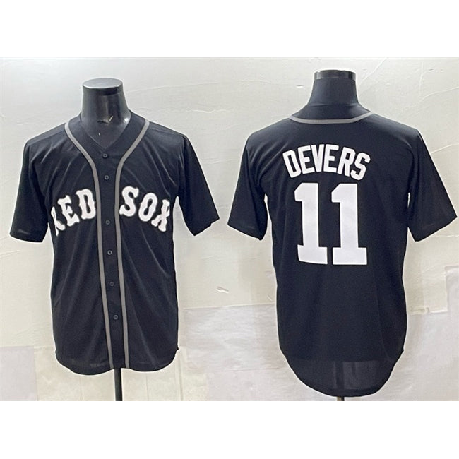 Boston Red Sox #11 Rafael Devers Black JEROMEN Lights Out Limited Stitched Jersey