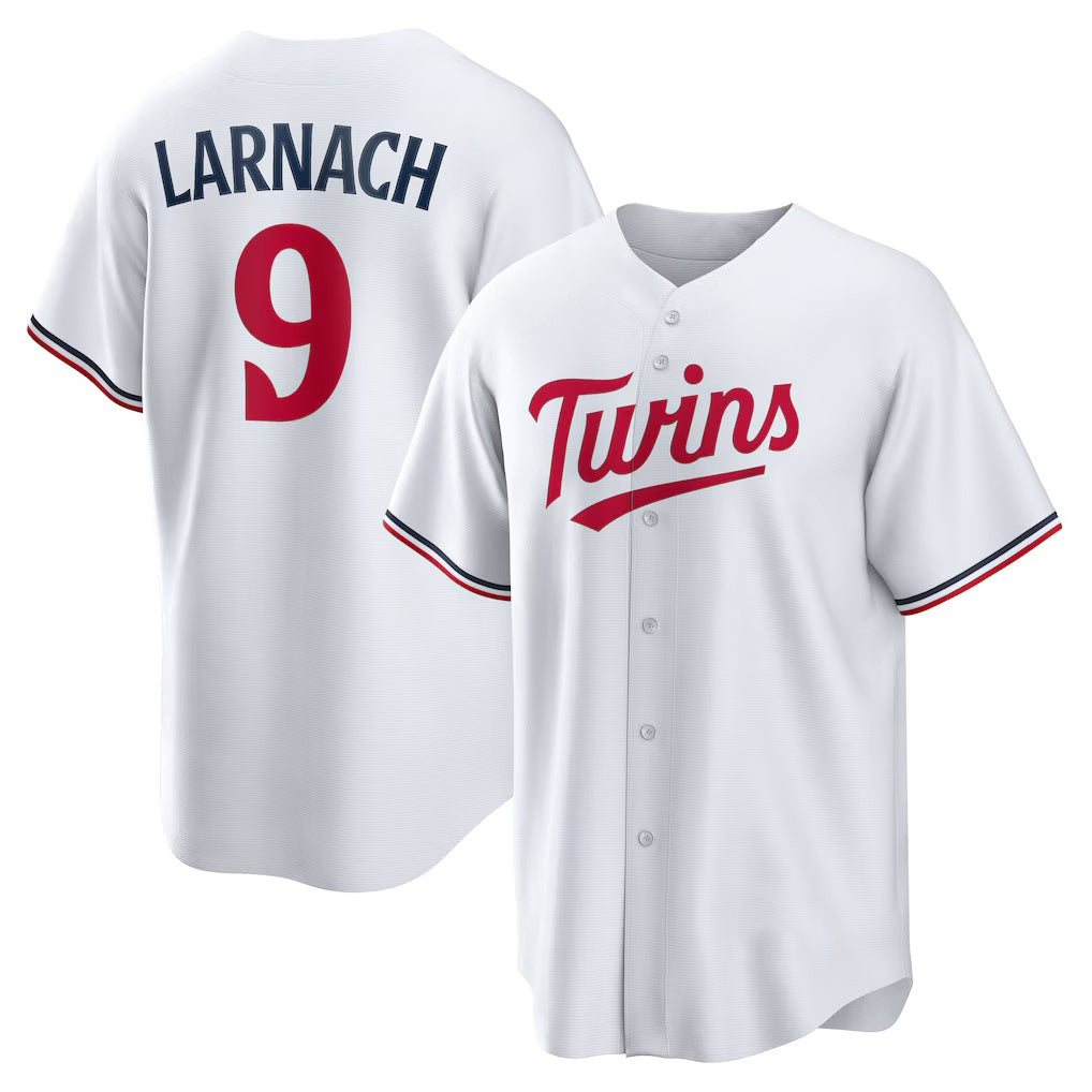 Minnesota Twins #9 Trevor Larnach White JEROMEN Home Replica Jersey