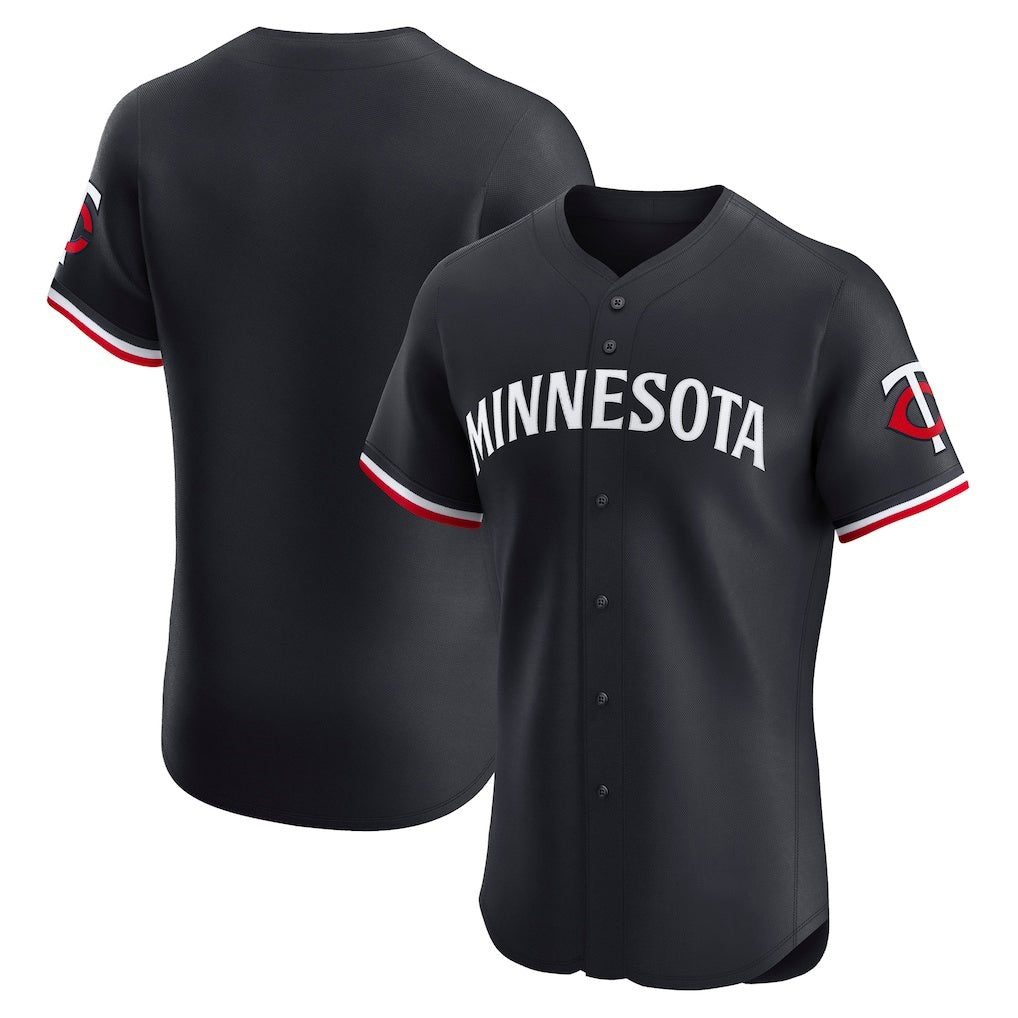Minnesota Twins Navy JEROMEN Alternate Vapor Premier Elite Patch Jersey