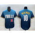 Philadelphia Phillies #10 JT Realmuto Number Blue JEROMEN 2024 City Connect Limited Stitched Jerseys