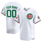 Custom Chicago Cubs Mexico Vapor Premier Limited Jersey V3 ¨C All Stitched-White JEROMEN