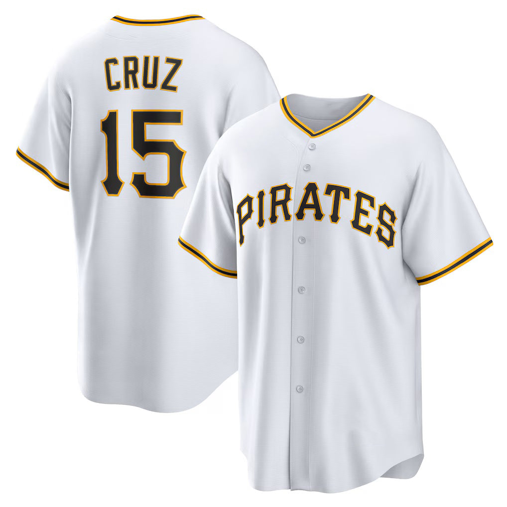Pittsburgh Pirates #15 Oneil Cruz White JEROMEN Home Replica Jersey