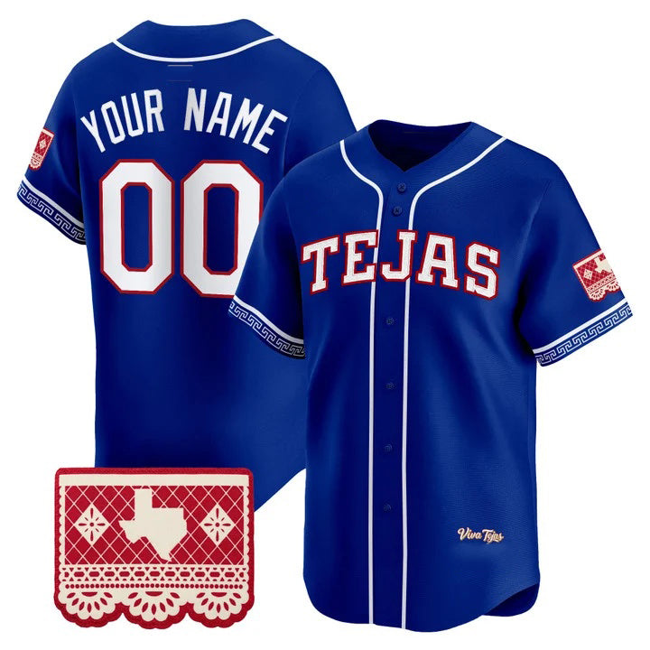 Custom Texas Rangers Royal JEROMEN 2026 City Connect Vapor Premier Limited Jersey - All Stitched