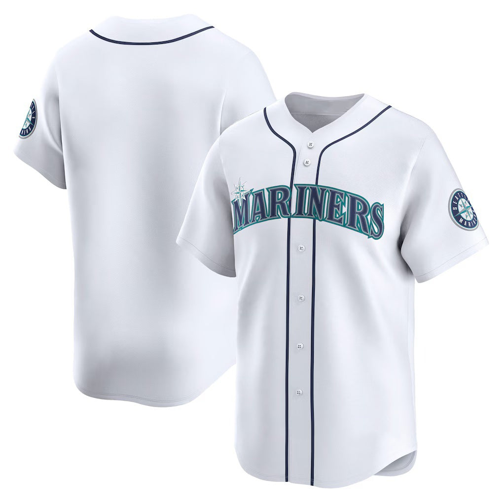 Seattle Mariners White JEROMEN Home Limited Jersey
