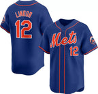 New York Mets #12 Francisco Lindor Royal JEROMEN 2024 Alternate Limited Stitched Jersey